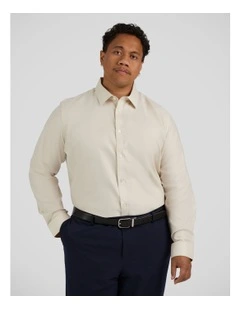 Ace Easycare Twill Dress Shirt in Champagne