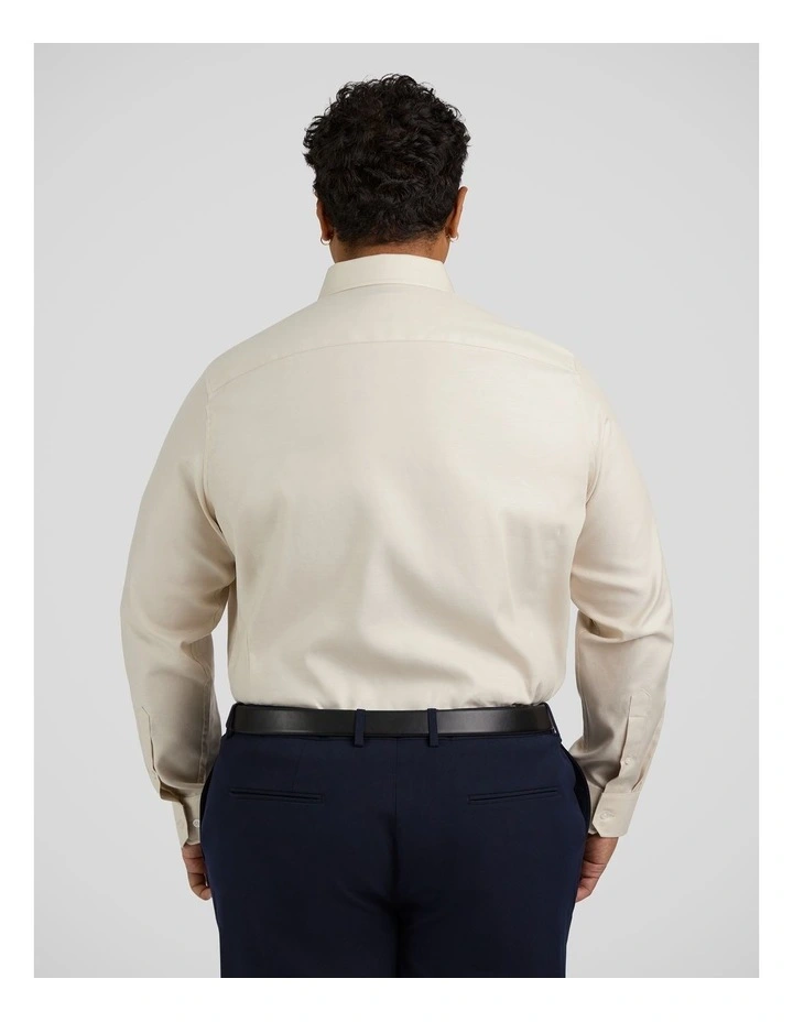 Ace Easycare Twill Dress Shirt in Champagne image 2