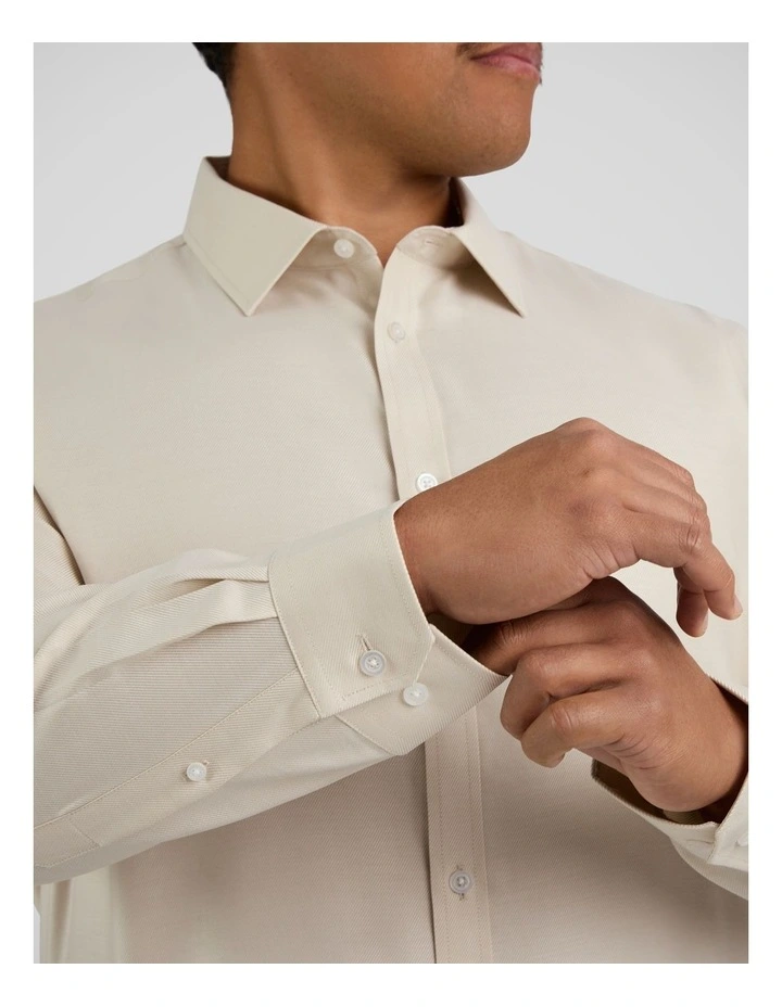 Ace Easycare Twill Dress Shirt in Champagne image 5