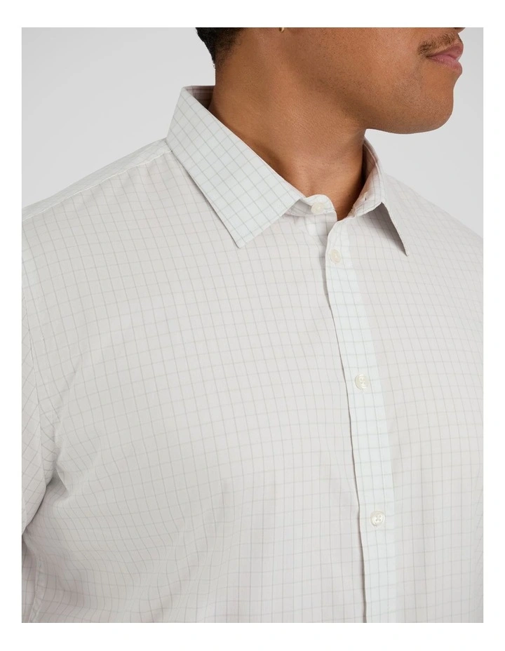 Apollo Check Shirt in White image 3
