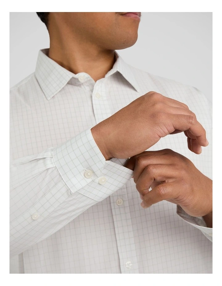 Apollo Check Shirt in White image 5