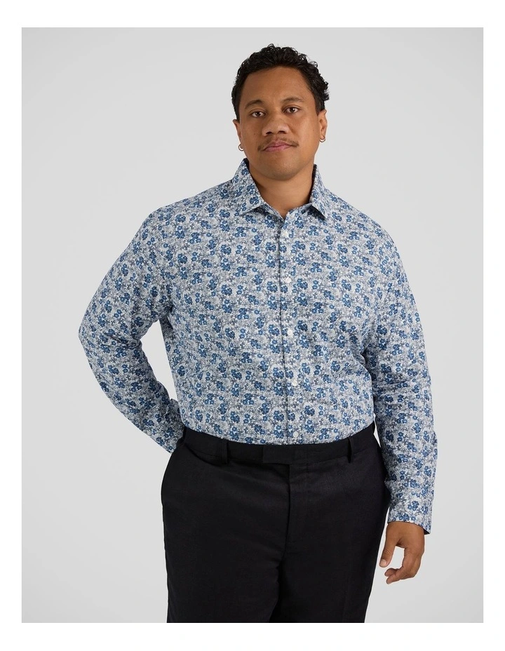 Nelson Floral Shirt in Blue image 1