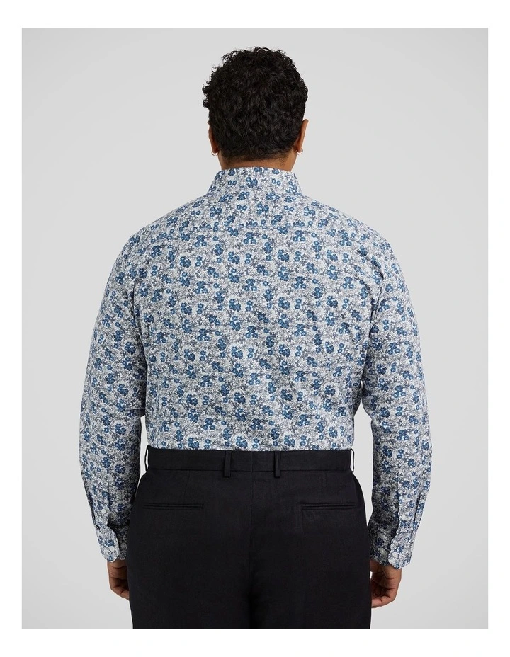 Nelson Floral Shirt in Blue image 2