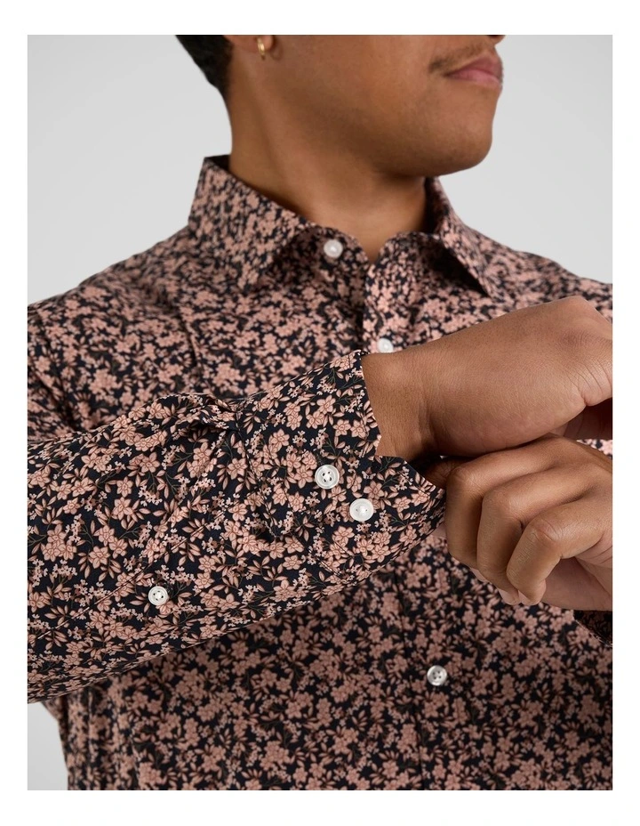 Darius Floral Shirt in Pink image 5
