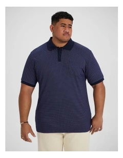 Charles Jacquard Polo in Navy