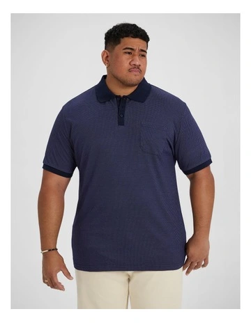 Charles Jacquard Polo in Navy