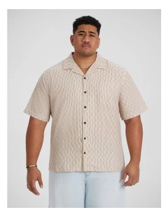 Tangier Boxy Fit Shirt in Ecru