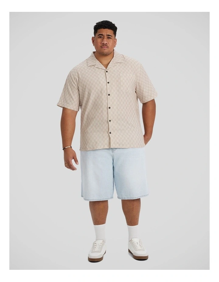 Tangier Boxy Fit Shirt in Ecru image 4