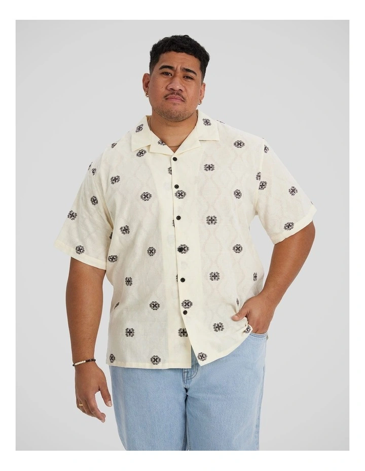 Spice Road Relaxed Fit Shirt in Ecru image 1
