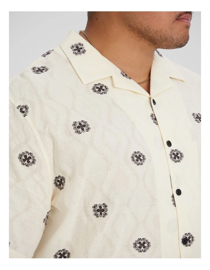 Spice Road Relaxed Fit Shirt in Ecru image 3