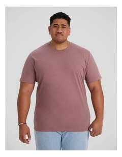 Essential Crew Neck Tee in Berry