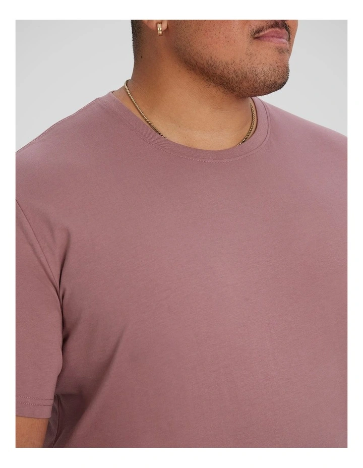 Essential Crew Neck Tee in Berry image 3