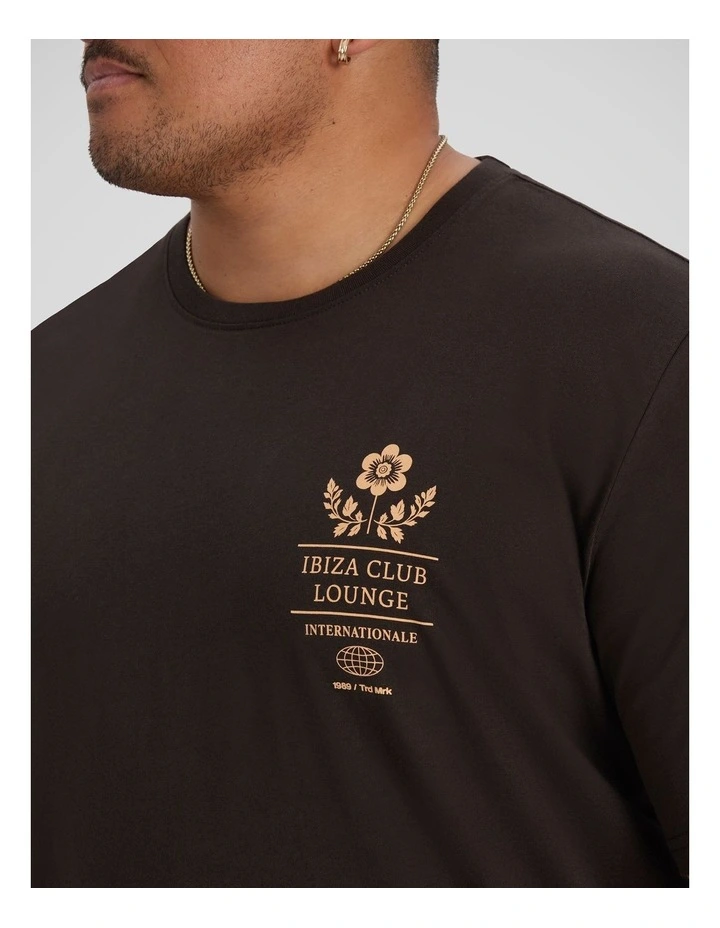 Ibiza Longline Tee in Chocolate image 3