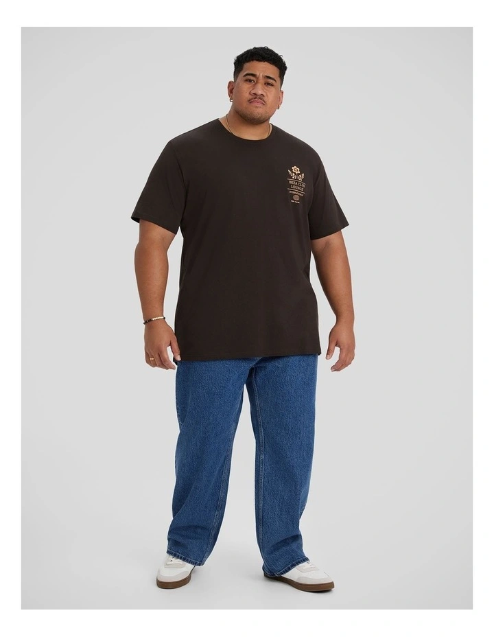 Ibiza Longline Tee in Chocolate image 4