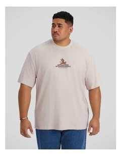 Revolution Relaxed Fit Tee in Beige