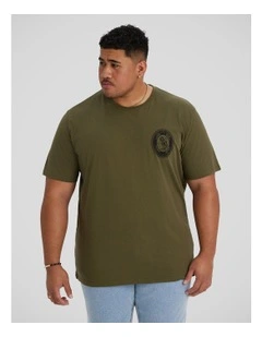 Sirene Crew Neck Tee in Dark Olive