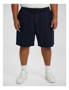 Resort Linen Shorts in Ink