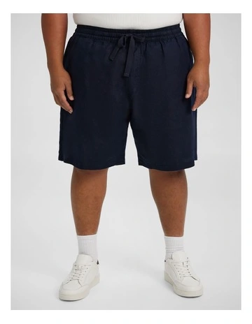 Resort Linen Shorts in Ink
