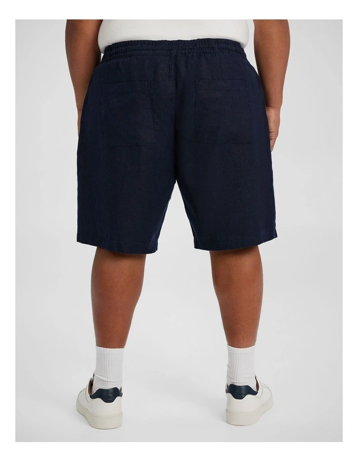 Resort Linen Shorts in Ink image 2