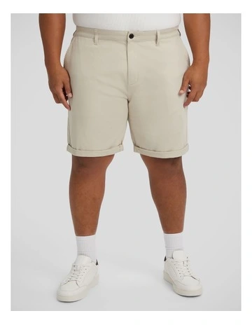 Charlie Canvas Short in Chalk