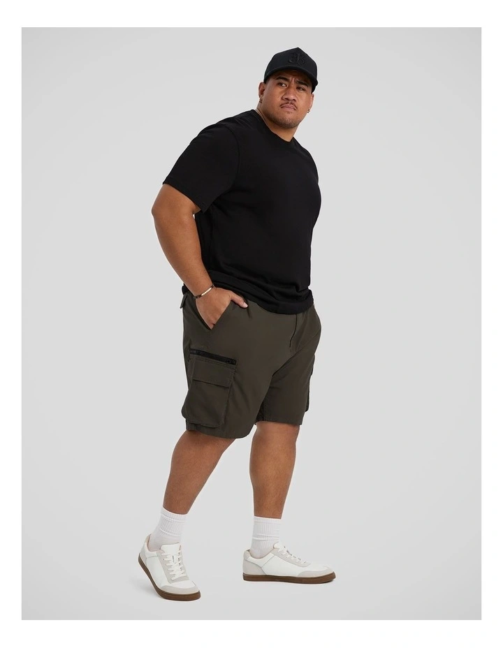 Corbin Stretch Cargo Short in Khaki image 5