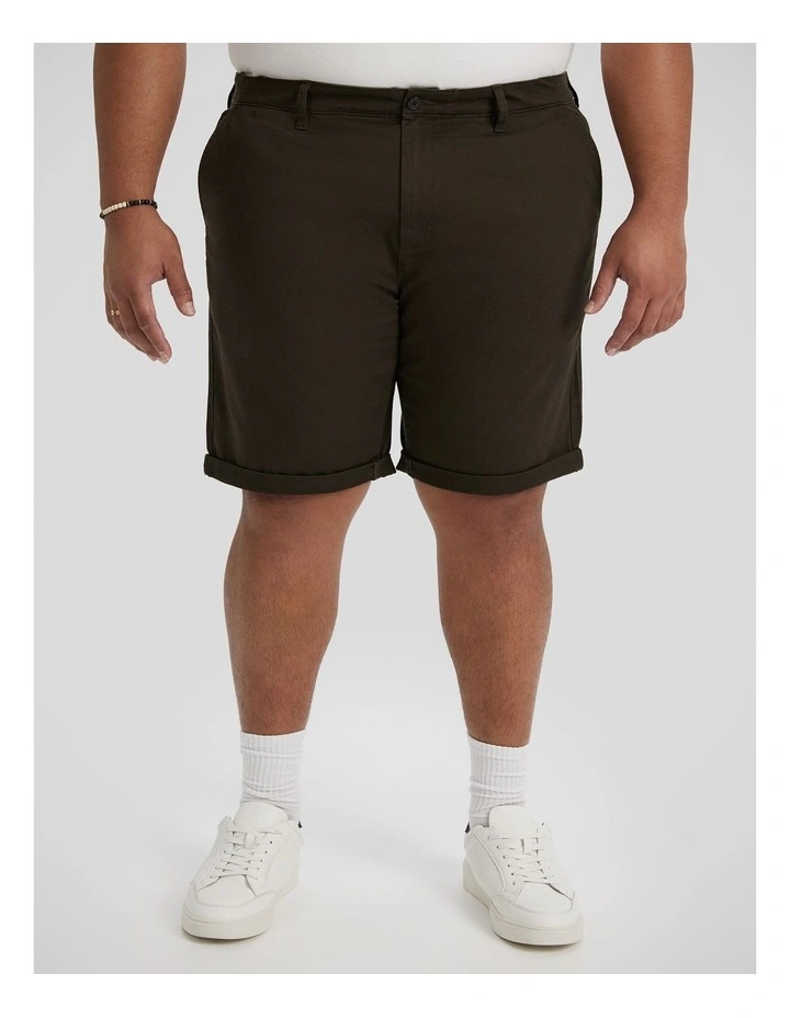 Charlie Canvas Short in Khaki image 1