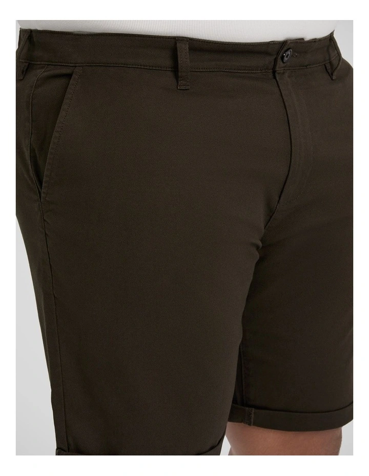 Charlie Canvas Short in Khaki image 3