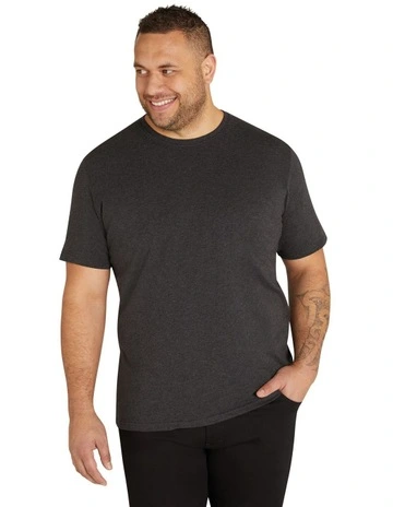 Essential Crew Neck Tee in Charcoal