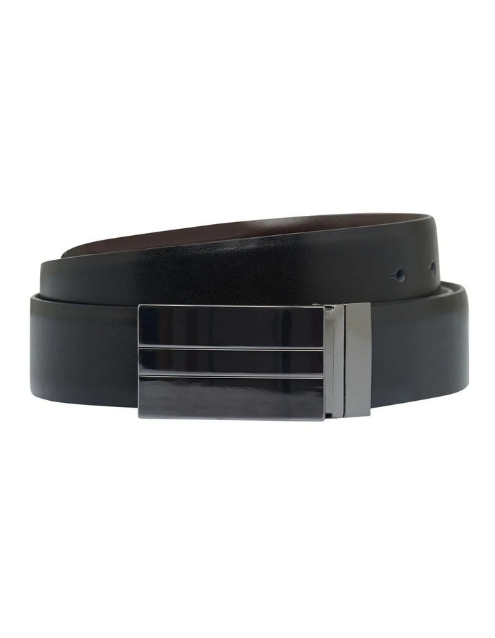 The Warwick Reversible Plate Belt Black image 2