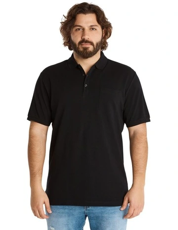 Plain Pique Polo Black