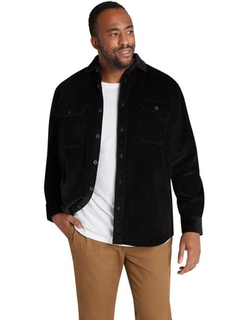 Corduroy overshirt black clearance