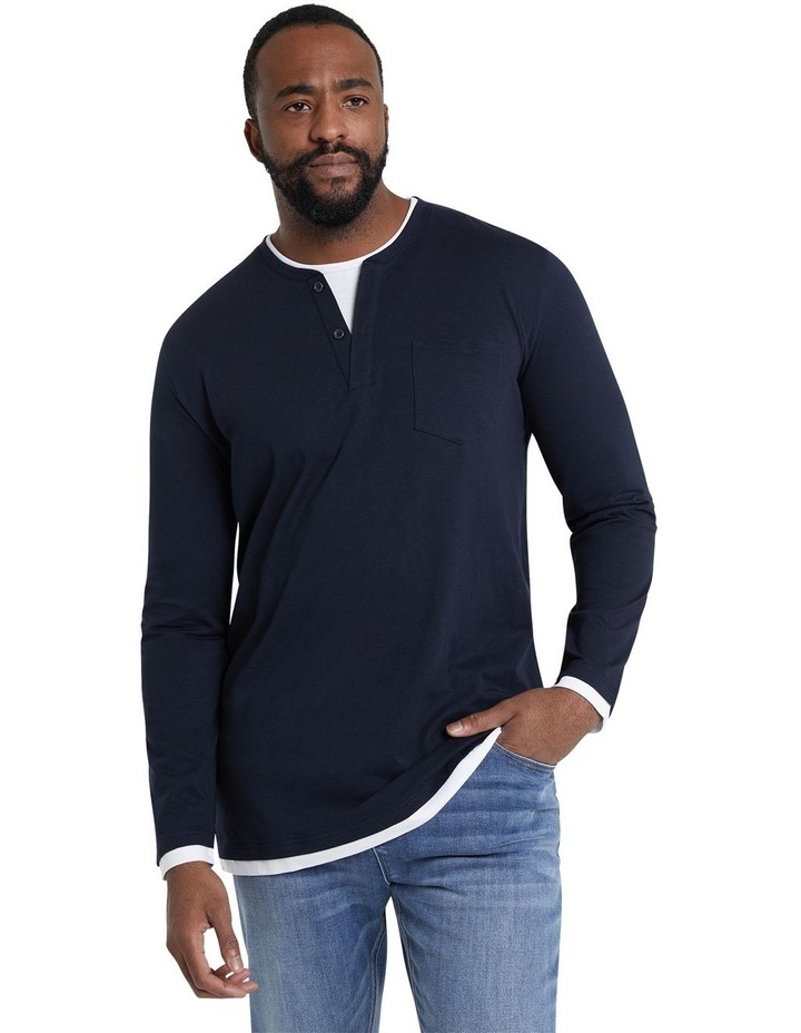 The 2for Henley Long Sleeve Top