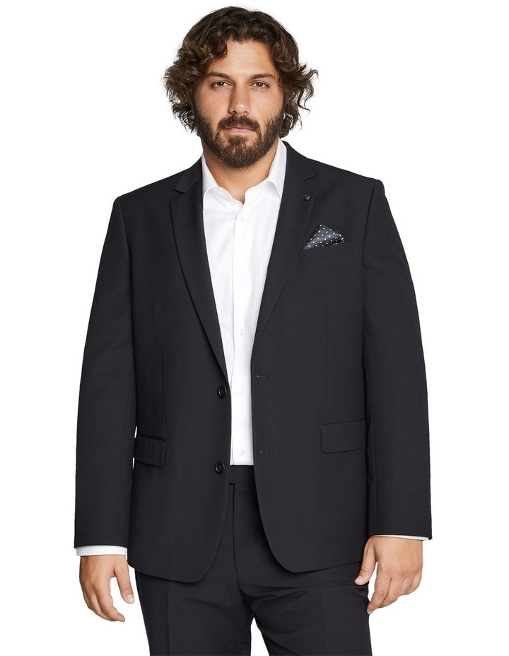black pants dark grey jacket