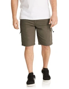 Nelson Knit Cargo Short in Khaki
