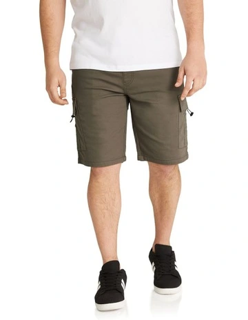 Nelson Knit Cargo Short in Khaki