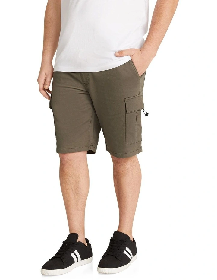 Nelson Knit Cargo Short in Khaki image 2