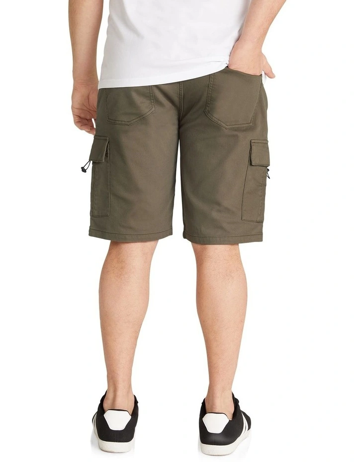 Nelson Knit Cargo Short in Khaki image 3