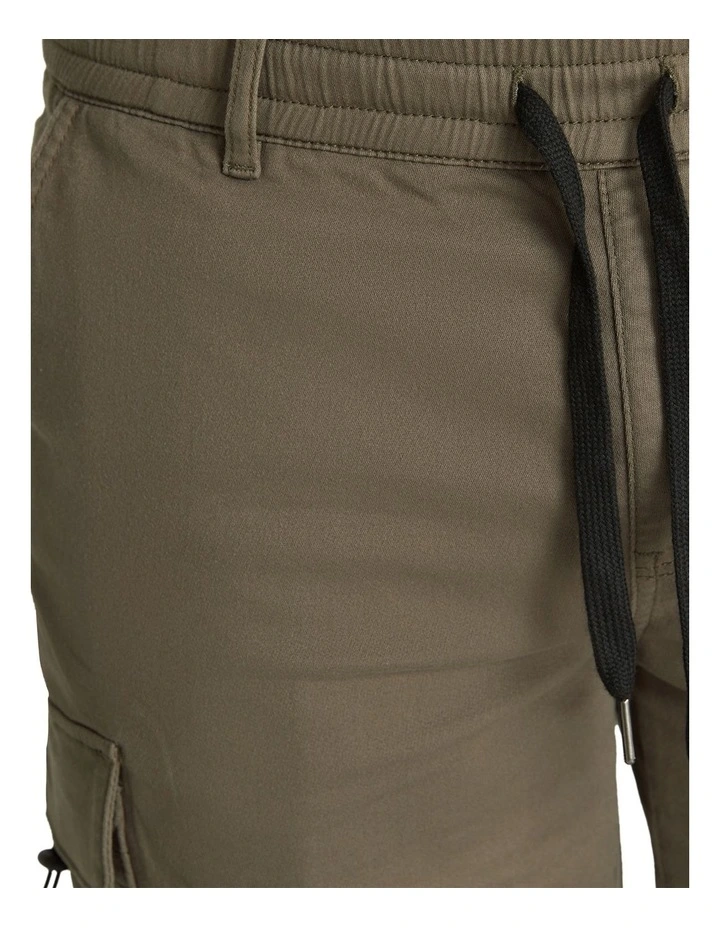 Nelson Knit Cargo Short in Khaki image 4