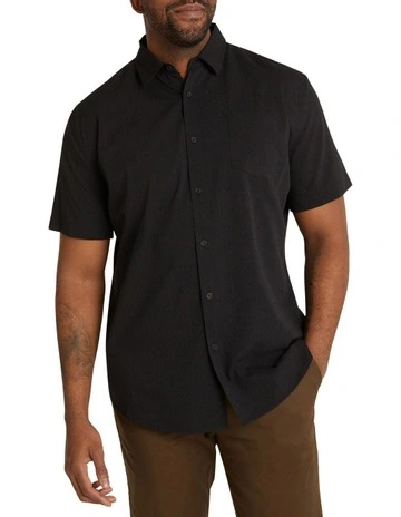 Hugo Textured Shirt in Black