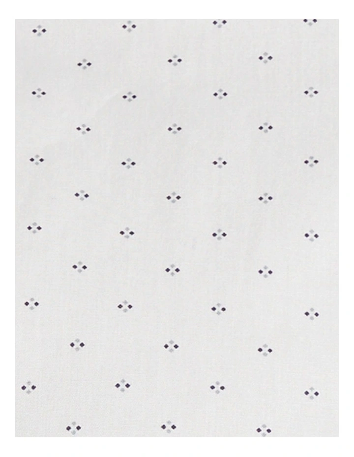 Palmer Print Stretch Shirt in White image 5