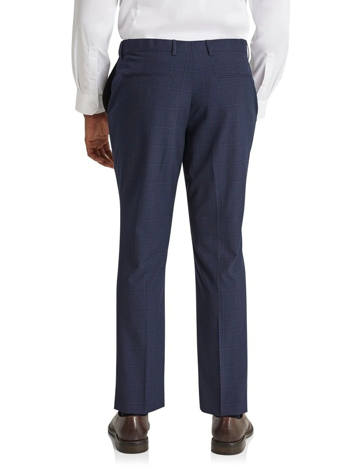 Damon Check Slim Dress Pant in Blue image 2