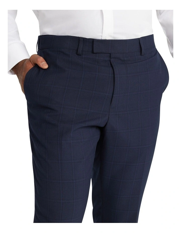 Damon Check Slim Dress Pant in Blue image 3