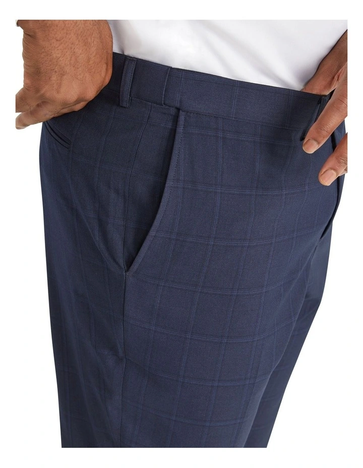 Damon Check Slim Dress Pant in Blue image 4