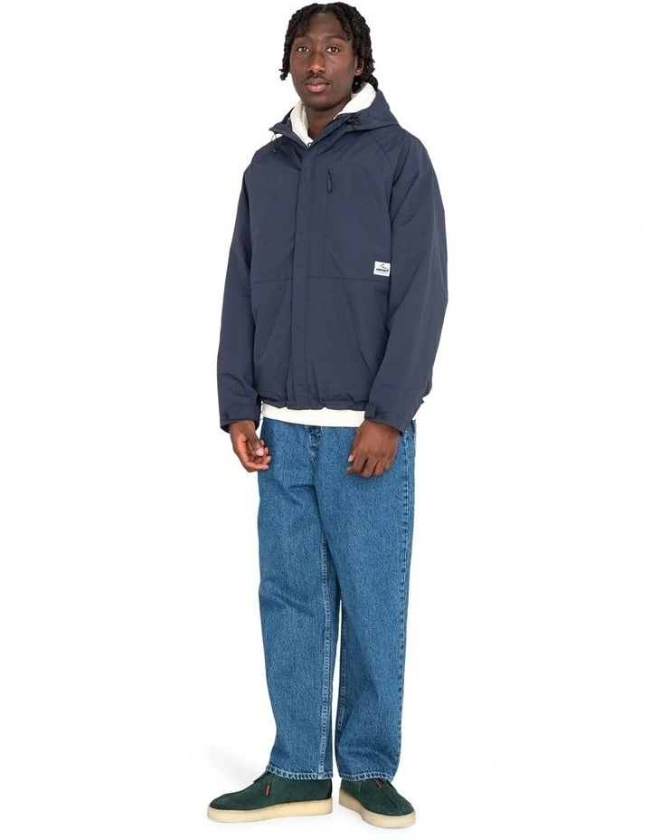 Alder Trekka Hooded Raincoat in Black image 5