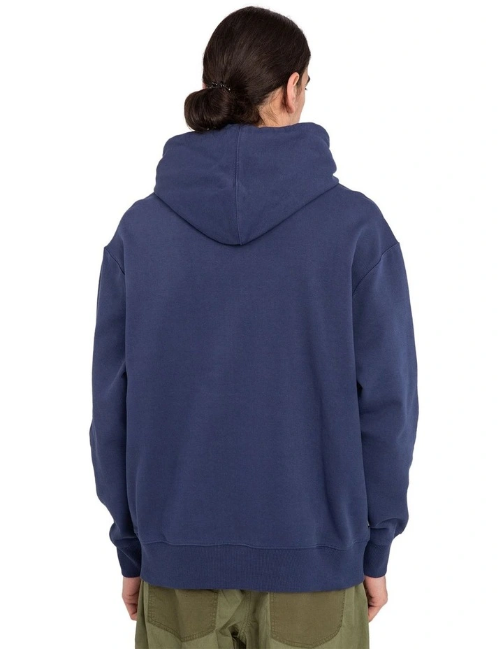 Bubble Worm Pullover Hoodie in Blue image 2