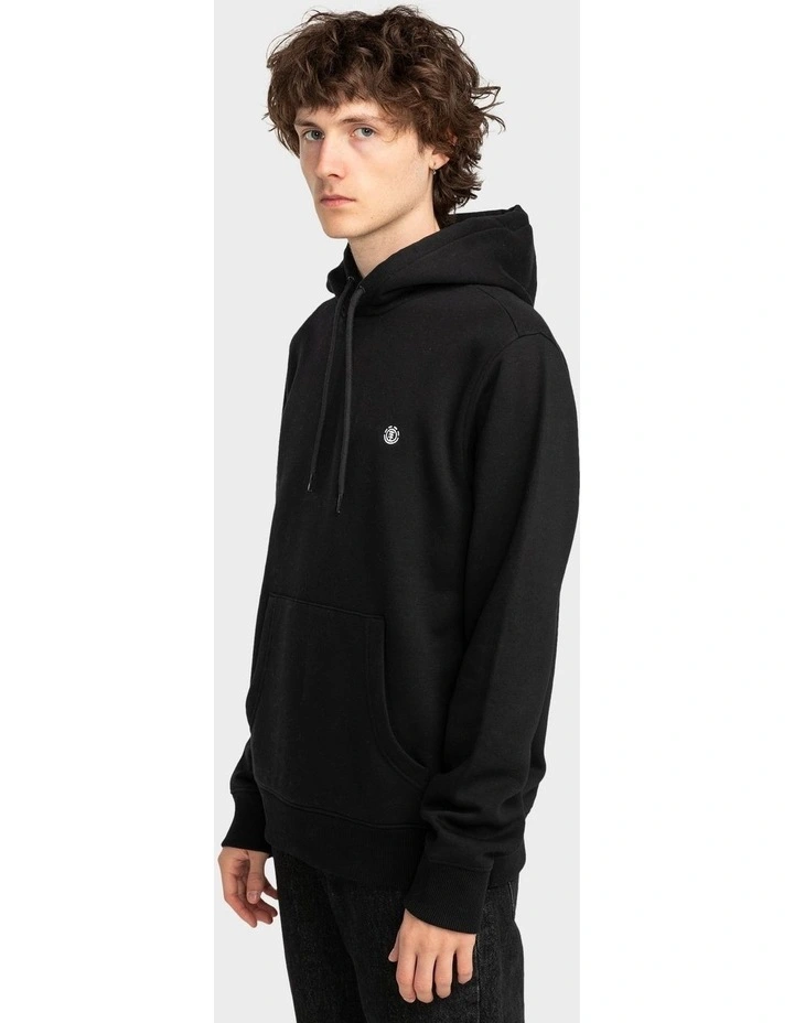 Icon Embroidery Pullover Hoodie in Flint Black image 3