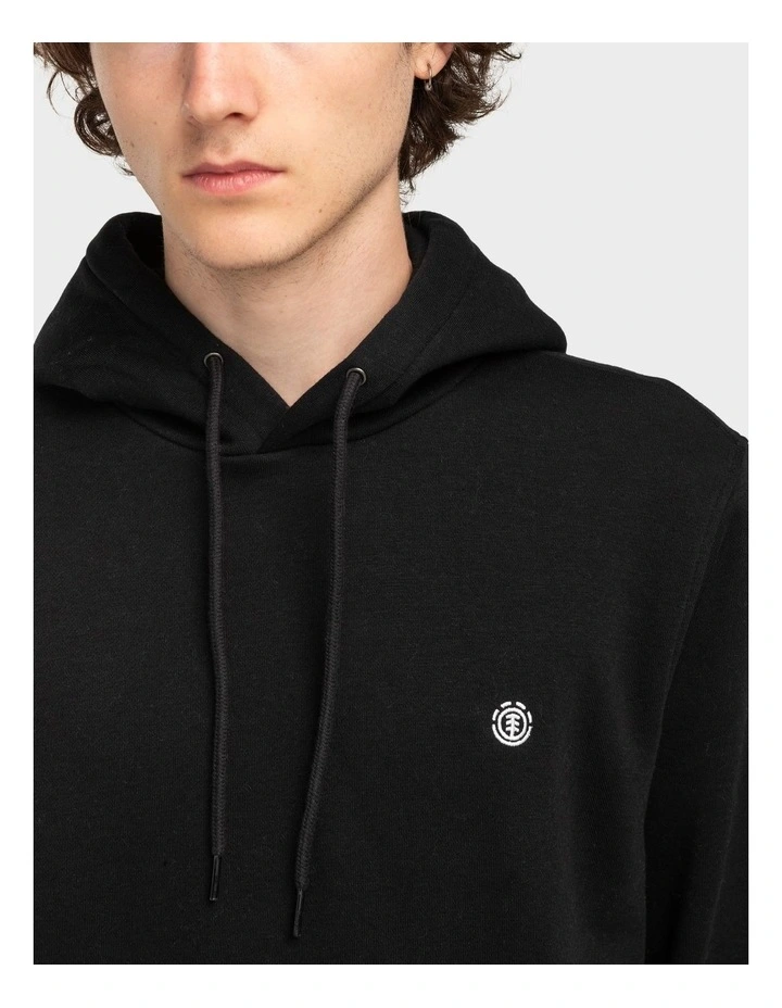 Icon Embroidery Pullover Hoodie in Flint Black image 4