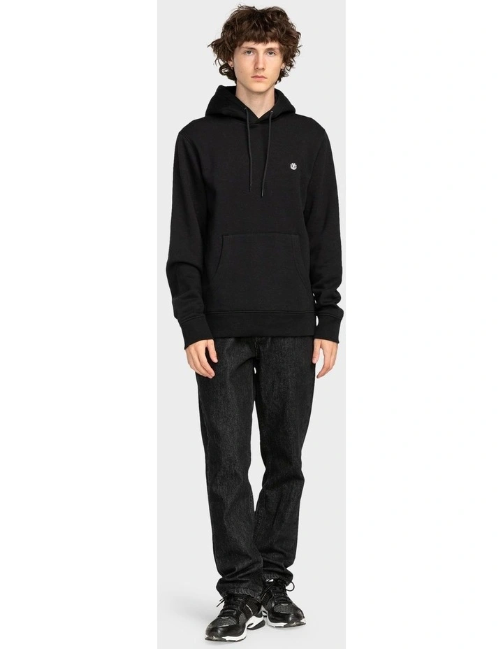 Icon Embroidery Pullover Hoodie in Flint Black image 5