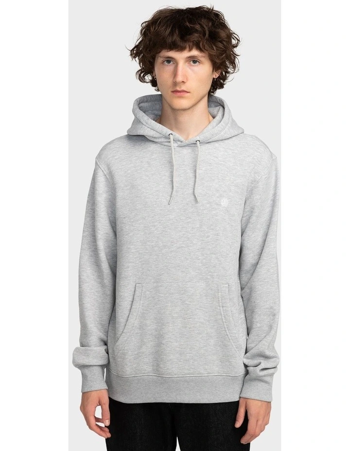 Icon Embroidery Pullover Hoodie in Mid Grey Heather image 1