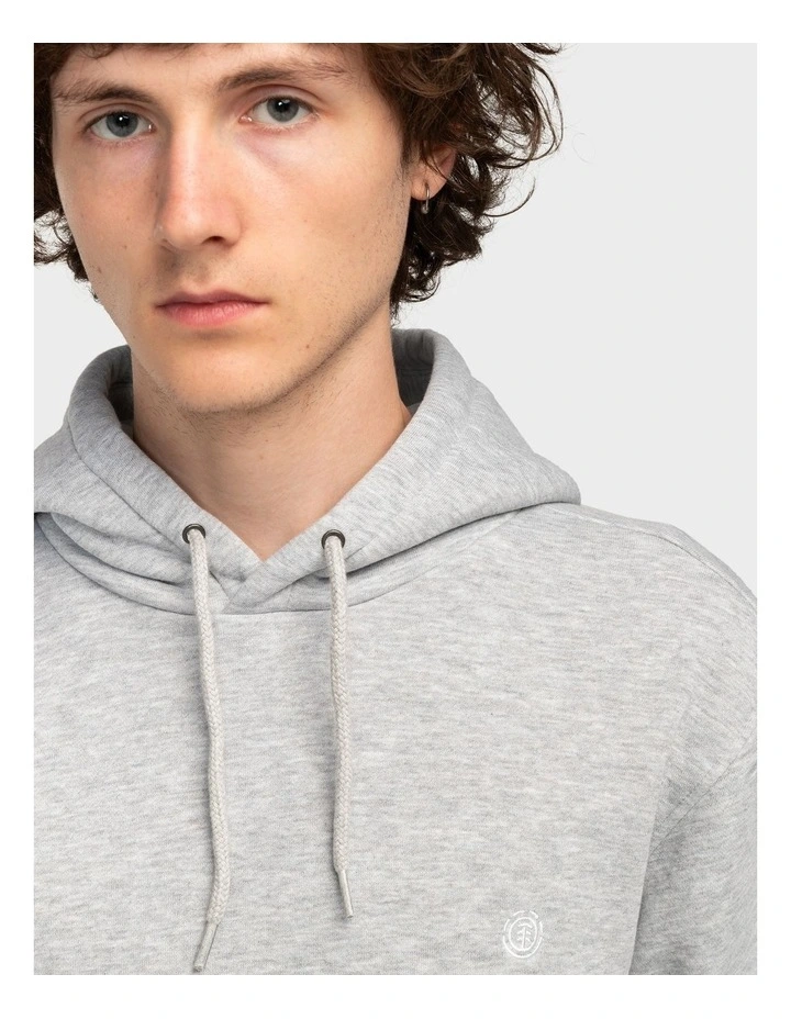 Icon Embroidery Pullover Hoodie in Mid Grey Heather image 4